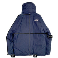 THE NORTH FACE ノースフェイス ナイロンデニム エレバスジャケット ダウン インディゴ ND92341R Size L 福生店