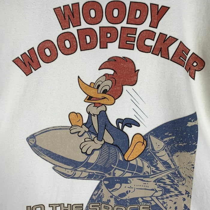 TOYS McCOY トイズマッコイ WOODY WOODPECKER ウッディーウッドペッカー プリントTシャツ オフホワイト ブルー TMC2408 Size L 福生店