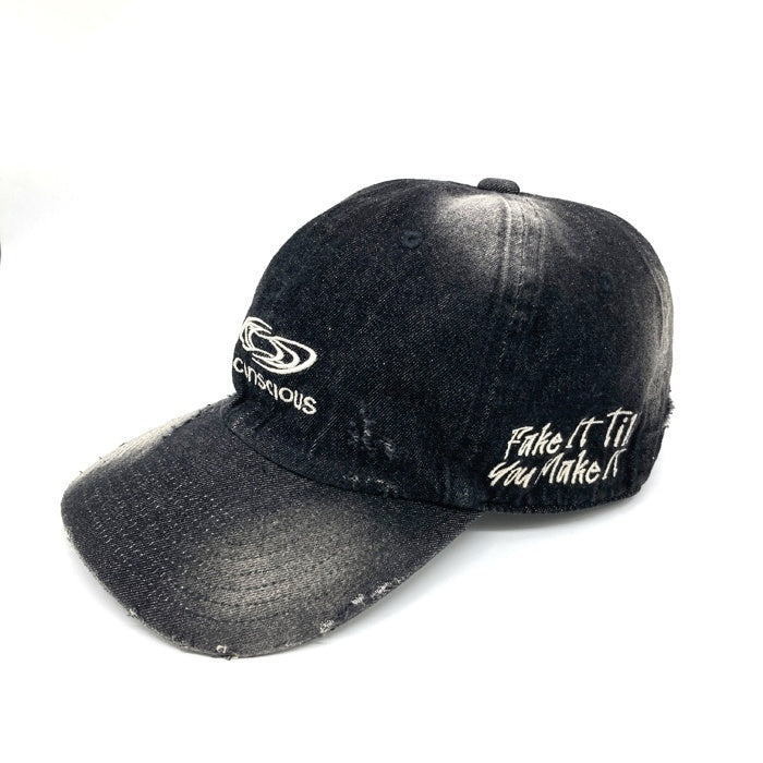 unconscious アンコンシャス デストロイ加工 キャップ ブラック 瑞穂店