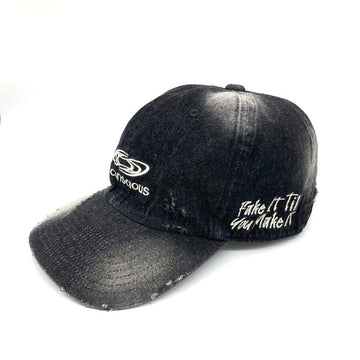 unconscious アンコンシャス デストロイ加工 キャップ ブラック 瑞穂店