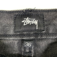 STUSSY ステューシー BIG OL' JEANS デニムパンツ ブラック USA製 Size 36 福生店