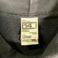 LOS ANGELES APPAREL ロサンゼルスアパレル ロスアパ プルオーバー フーディー パーカー ブラック USA製 Size XL 福生店