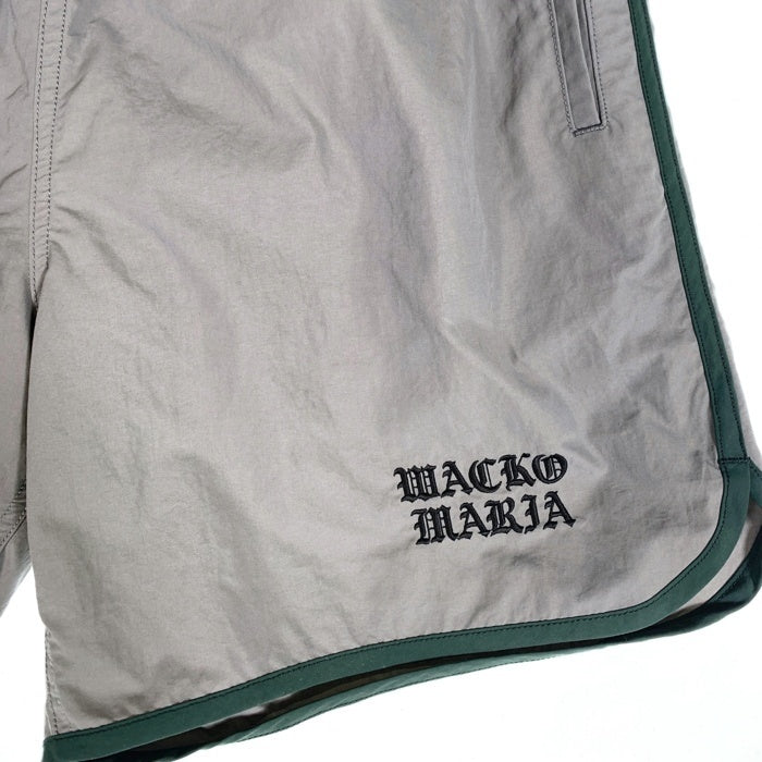 WACKO MARIA ワコマリア ATHLETIC SHORTS アスレチックショーツ ナイロンショートパンツ グレー Size L 福生店