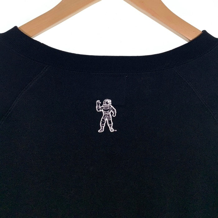 00's BILLIONAIRE BOYS CLUB ビリオネアボーイズクラブ BBCプリント ラグランスリーブ クルーネックスウェットトレーナー ブラック 日本製 初期 Size M 福生店