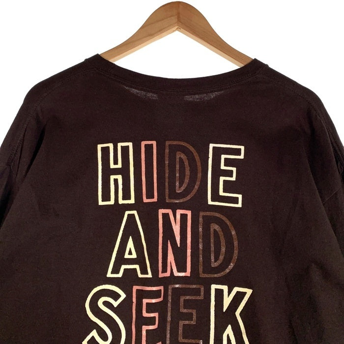 Hide&Seek ハイドアンドシーク Toru Nishiura" Original H&S L/S Tee 西浦 徹 プリント ロングスリーブTシャツ ブラウン Size XL 福生店