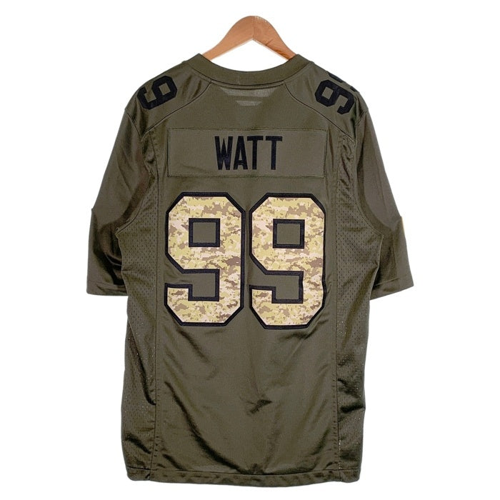 NIKE TEAM ナイキ NFL TEXANS ヒューストン・テキサンズ ゲームシャツ ユニフォーム WATT 99 オリーブ Size M 福生店