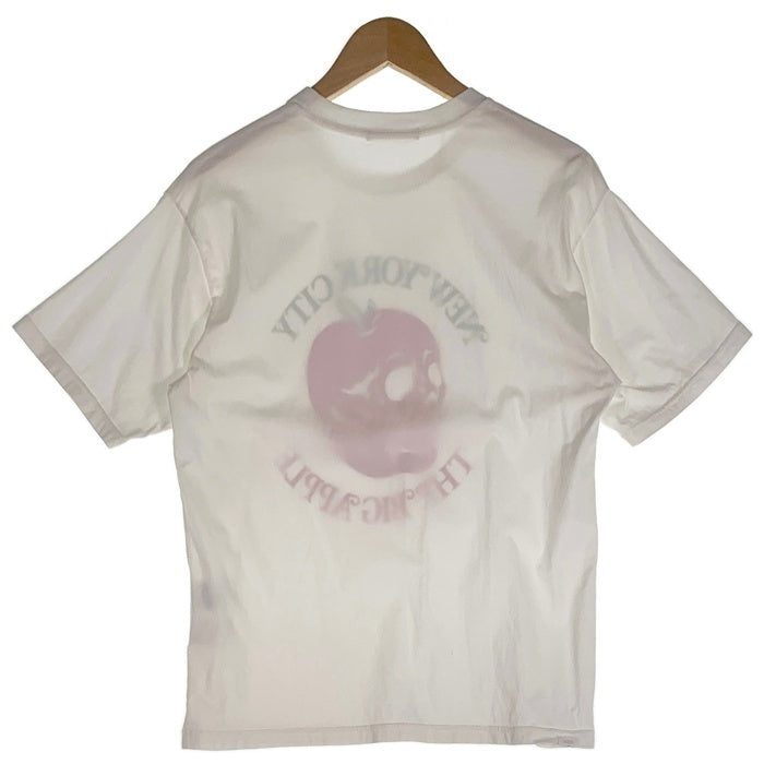 THEE HYSTERIC XXX ジィヒステリックトリプルエックス THE BIG APPLE プリントTシャツ ホワイト 06221CT02 Size M 福生店