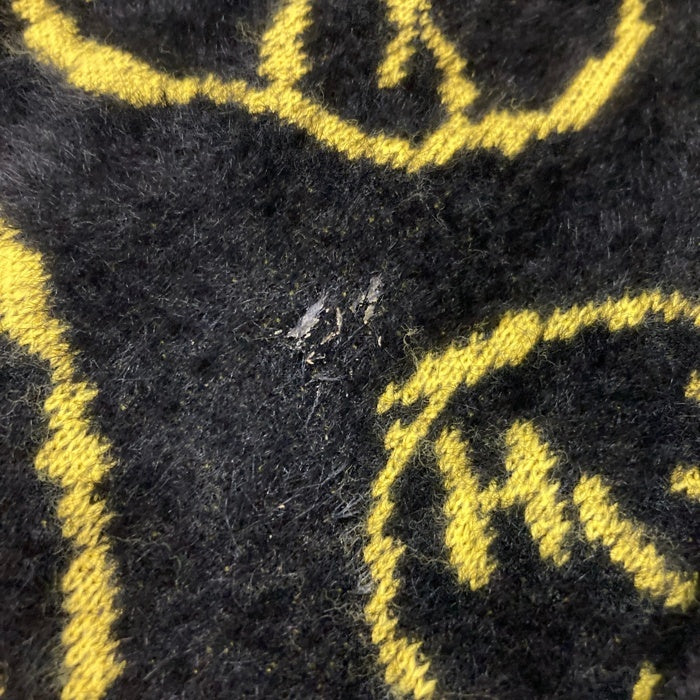 HUF ハフ BLAH KNIT CARDIGAN ニットカーディガン ブラックxイエロー sizeM 瑞穂店