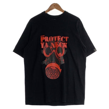 NITRAID ナイトレイド PROTECT YA NECK プリント Tシャツ ブラック ガスマスク Size XL 福生店