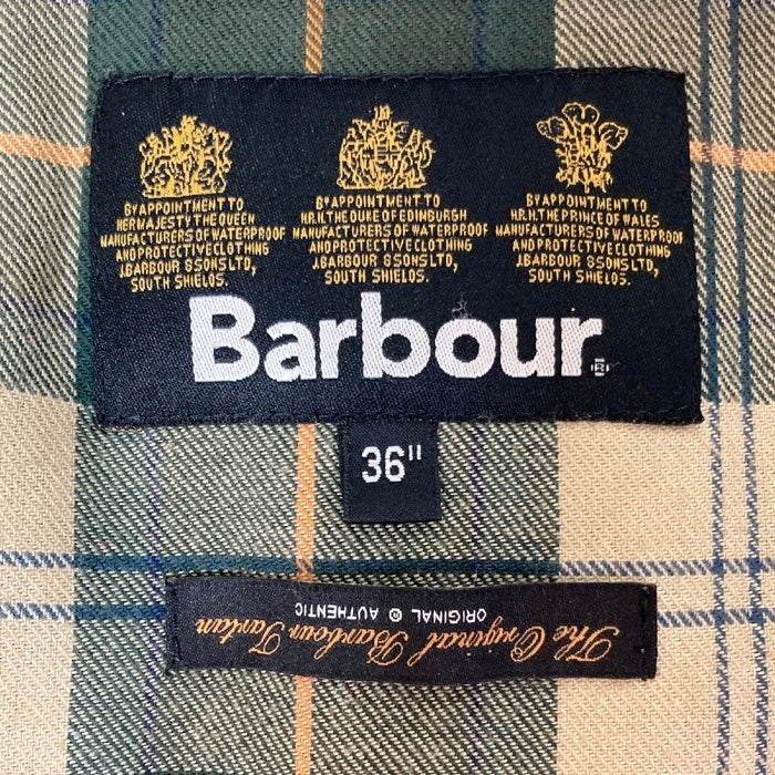 Barbour バブアー 1202060 ショート丈 オイルドコーティングジャケット SL SPEY フード付き カーキ size36 瑞穂店