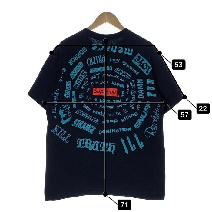 SUPREME シュプリーム 21SS Spiral Tee スパイラル Tシャツ ネイビー Size L 福生店