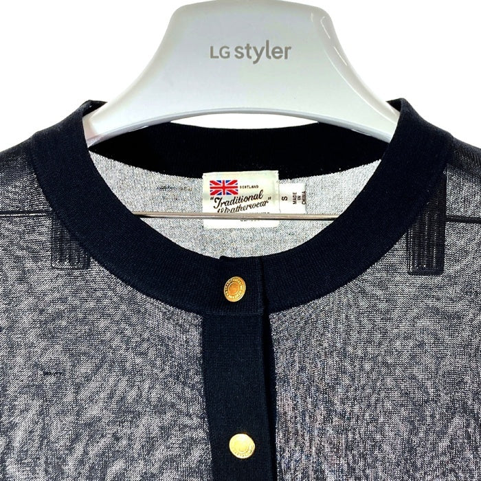 Traditional Weatherwear トラディショナルウェザーウェア 24SS ARKLEY KNIT SHEER アークリー ニット シアー L241THKCD0309SE カーディガン ブラック sizeS 瑞穂店