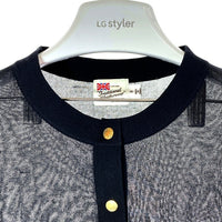 Traditional Weatherwear トラディショナルウェザーウェア 24SS ARKLEY KNIT SHEER アークリー ニット シアー L241THKCD0309SE カーディガン ブラック sizeS 瑞穂店