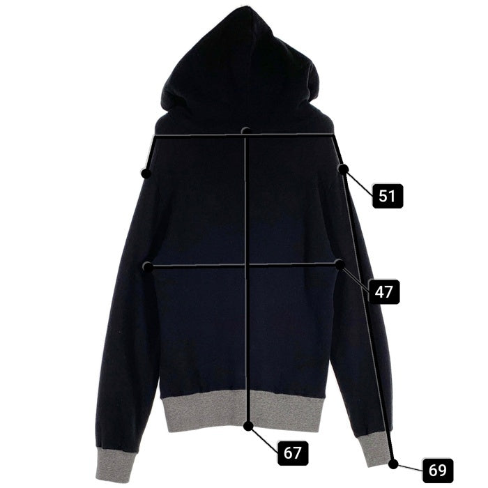 HYSTERIC GLAMOUR ヒステリックグラマー HYS RODS&RIDES プリント プルオーバースウェットパーカー ブラック グレー 02211CF03 Size M 福生店