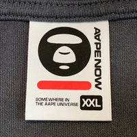 AAPE エーエイプ NOW TEE ラバーパッチ Tシャツ チャコールグレー AAPTEM1245XXK Size XXL 福生店