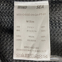 WIND AND SEA ウィンダンシー ナイロン トラックパンツ ブラック WDS-O-SSD-24-Q4-PT-01 Size M 瑞穂店