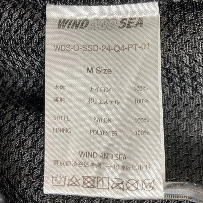 WIND AND SEA ウィンダンシー ナイロン トラックパンツ ブラック WDS-O-SSD-24-Q4-PT-01 Size M 瑞穂店