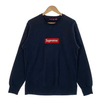 SUPREME シュプリーム 15AW Box Logo Crewneck ボックスロゴ クルーネック スウェットトレーナー ネイビー 赤ボックス Size M 福生店