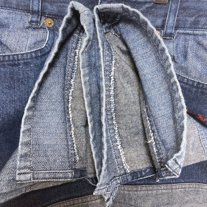 BETTY'S BLUE べティーズブルー SHINJI ABE シンジアベ パッチワーク デニムパンツ ブルー size9 瑞穂店