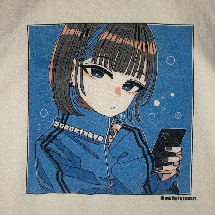 SCENE TOKYO シーントウキョウ Phone Girl S/S Tee プリントTシャツ ホワイト Size L 福生店