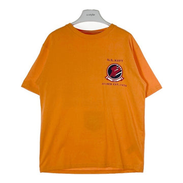 AVIREX アヴィレックス トップガン シーチング パッチ Tシャツ オレンジ sizeM 瑞穂店