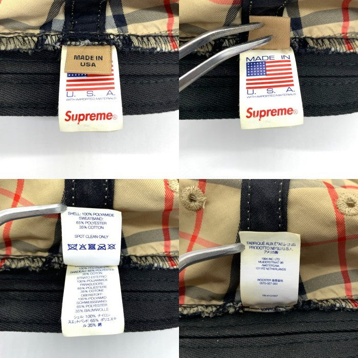 SUPREME シュプリーム BURBERRY バーバリー 22SS Crusher Hat クラッシャー ハット バケットハット チェック ベージュ USA製 Size S/M 福生店