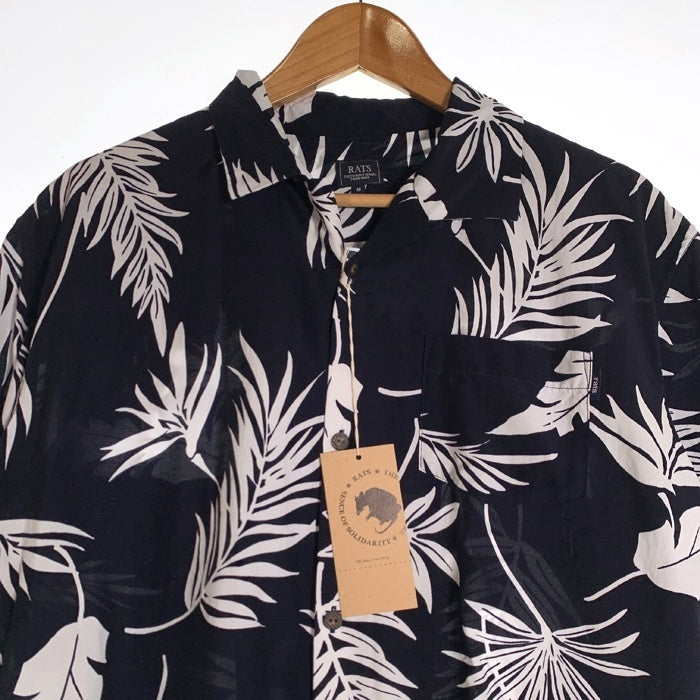 RATS ラッツ 25SS ALOHA S/S SHIRT アロハシャツ 半袖 ネイビー コットン レーヨン 25’RS-0507 Size M 福生店