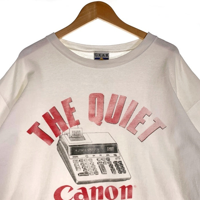 Canon キャノン THE QUIET Canon 半袖 Tシャツ ホワイト Size XL 福生店