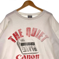 Canon キャノン THE QUIET Canon 半袖 Tシャツ ホワイト Size XL 福生店