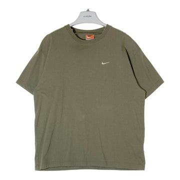 NIKE ナイキ USA製 スウッシュ 刺繍 Tシャツ オリーブ sizeL 瑞穂店
