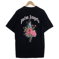 Palm Angels パームエンジェルス Flowers Tee フラワープリント Tシャツ ブラック PMAA001E19413027 Size L 福生店