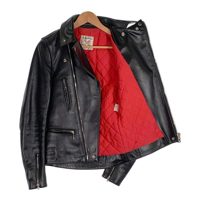 Lewis Leathers ルイスレザー 402T Lightning タイトフィット ライトニング ダブルライダースジャケット ホースハイド ブラック Size 34 福生店