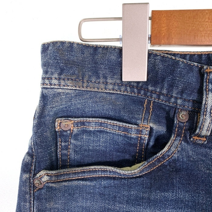 TMT ティーエムティー 20AW HYBRID-STRETCH DENIM 5P FRONT POINT CROPPED TAPERED ハイブリッドストレッチデニム ジーンズ スリム アンクル インディゴ USED/ダメージ加工 TPT-F2003 Size M 福生店