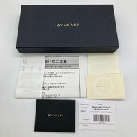 BVLGARI ブルガリ 長財布 ロゴクリップ グレインレザー シルバー金具 ブラック 瑞穂店