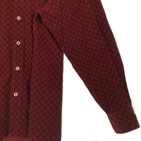 CHAPS RALPH LAUREN チャップス ラルフローレン ボタンダウン コーデュロイシャツ 総柄 ボルドー Size M 福生店