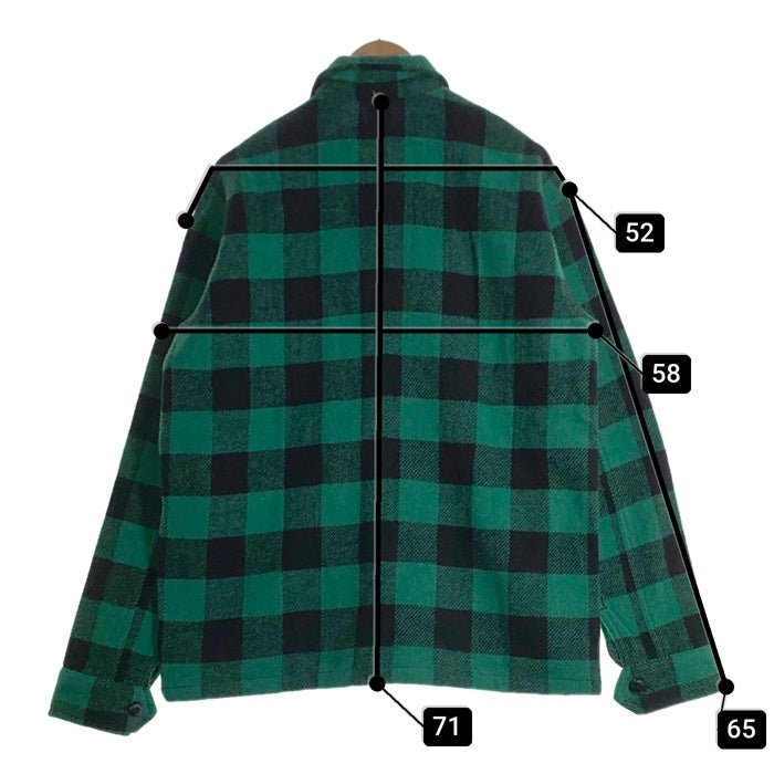 TENDERLOIN テンダーロイン 羊毛 ウール BUFFALO JACKET バッファロー チェック ジャケット グリーン T-20RG Size L 福生店