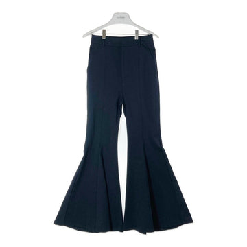MAISON SPECIAL メゾンスペシャル ストレッチ フレアパンツ ブラック ナイロン 21241465809 Size 36 瑞穂店
