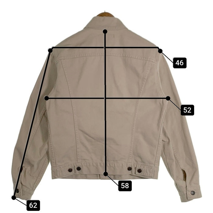 90's Levi's リーバイス コットン ツイル トラッカージャケット ボタン裏 J30 アイボリー 70505-01 Size 38 福生店