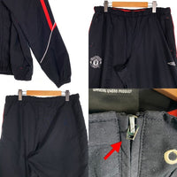 00's UMBRO アンブロ マンチェスターユナイテッド トラックスーツ ジャケット パンツ セット ポリエステル ブラック Size M 福生店