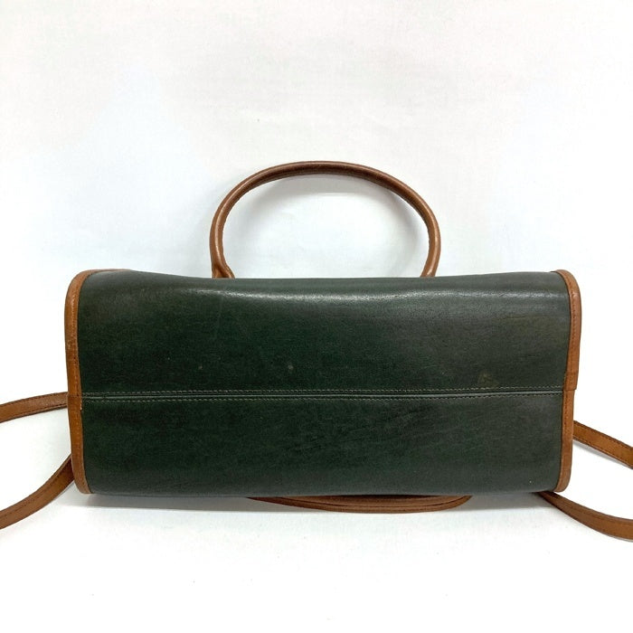 OLD COACH オールドコーチ USA製 ミニボストンバッグ 2WAY ダークグリーン 瑞穂店