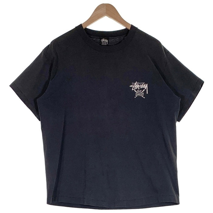 80's 90's STUSSY ステューシー WORLD TRIBE 半袖 Tシャツ ブラック USA製 Size XL 福生店
