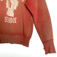 50's-60's ブランド不明 STEVENS CREEK SCHOOL プリント クルーネックスウェット ピンク Size S相当 福生店