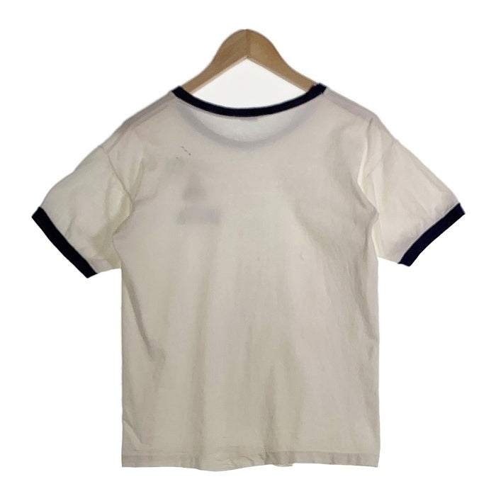 70's 80's Champion チャンピオン バータグ FFELLOWSHIP CHRISTIAN ATHLETES リンガー Tシャツ ホワイト ネイビー Size M 福生店