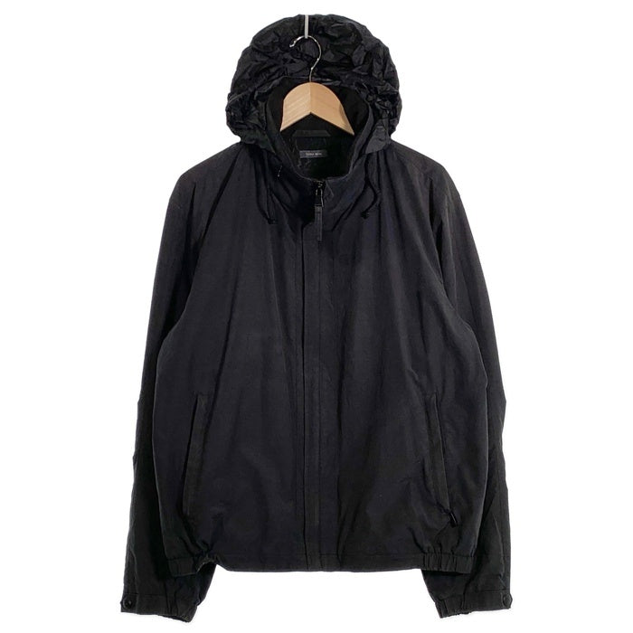 PERRY ELLIS PORTFOLIO ペリーエリス ポートフォリオ コットン ナイロン ジップアップジャケット ブラック 古着 Size L 福生店