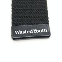 Wasted Youth ウェイステッドユース WEB BELT ガチャベルト ブラック プリント 福生店