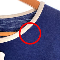 WAREHOUSE ウェアハウス CLARKS VILLE 半袖 Tシャツ ネイビー 4059 Size L 福生店