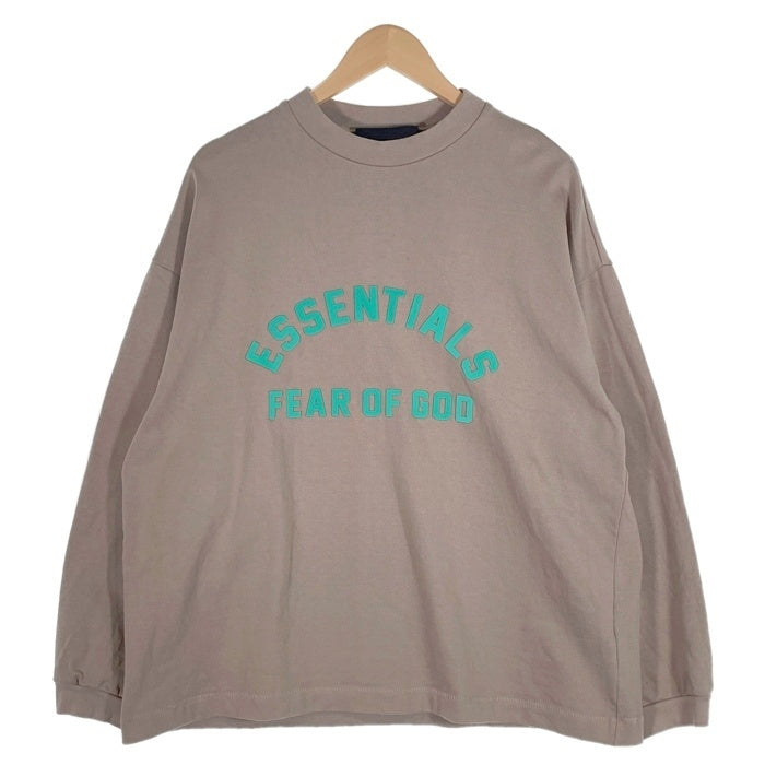FOG ESSENTIALS エッセンシャルズ ラバーロゴプリント ロングスリーブTシャツ ピスタチオ 厚手 Size XXS 福生店