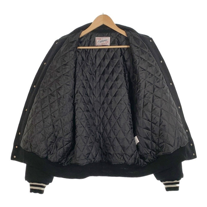 SUBCULTURE サブカルチャー 24AW STADIUM JACKET スタジアムジャケット ウール スタジャン ブラック ホワイト SCJK-A2401 Size 3 福生店