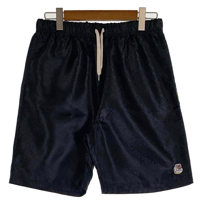 CORE FIGHTER コアファイター ショートパンツ ハーフ ショーツ 総柄 全国制覇 ブラック Size L 福生店