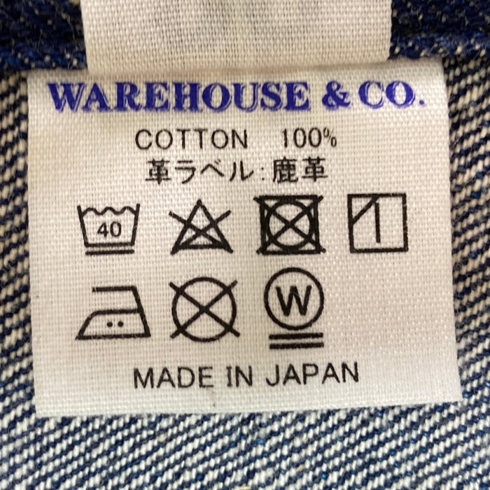 WAREHOUSE ウエアハウス 2161 TAILOR STYLE DENIM JACKET 4B デニム テーラードジャケット インディゴ Size38 瑞穂店